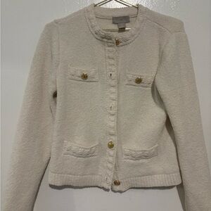 Elegant Cream Women's Sweater